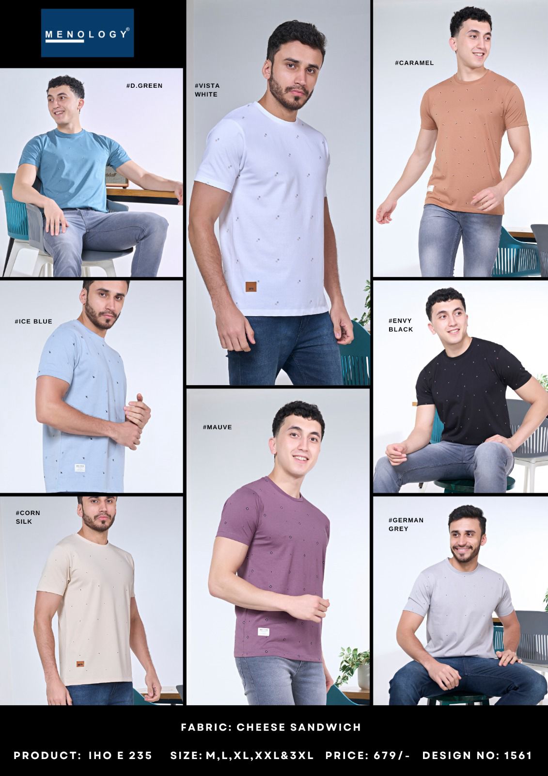 Iho E 235 Menology Mens Tshirts Wholesale Price
