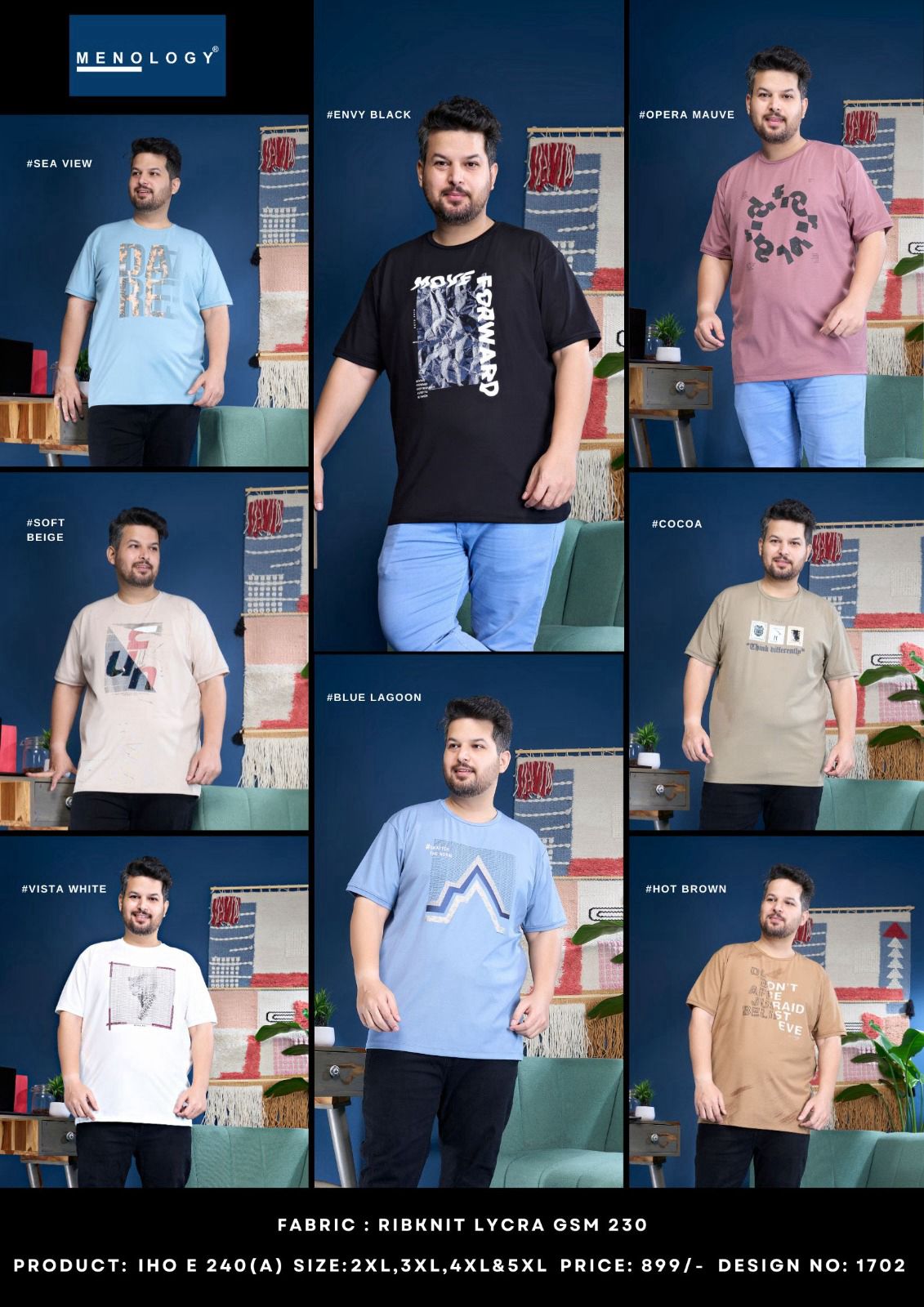 Iho E 240 A Menology Knit Mens Tshirts Manufacturer India