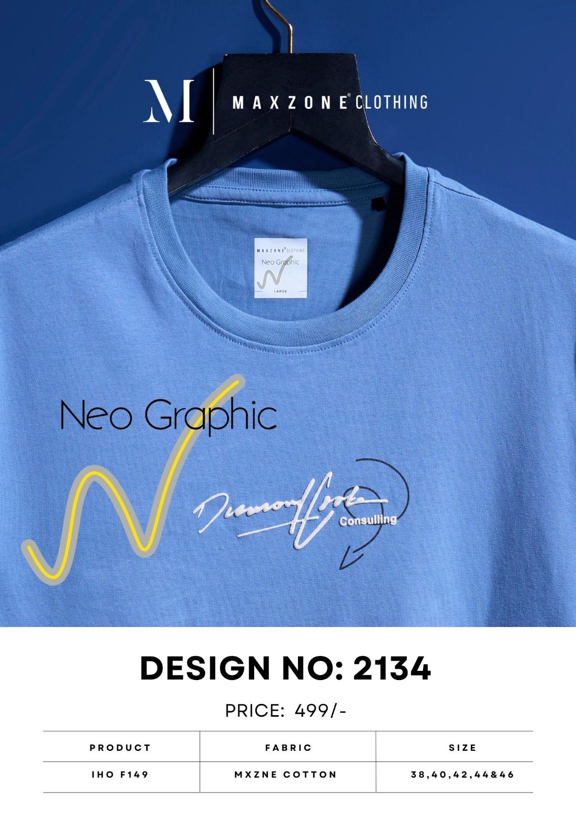 Iho F 149 Vol 2134 Maxzone Clothing Cotton Mens Tshirts Exporter