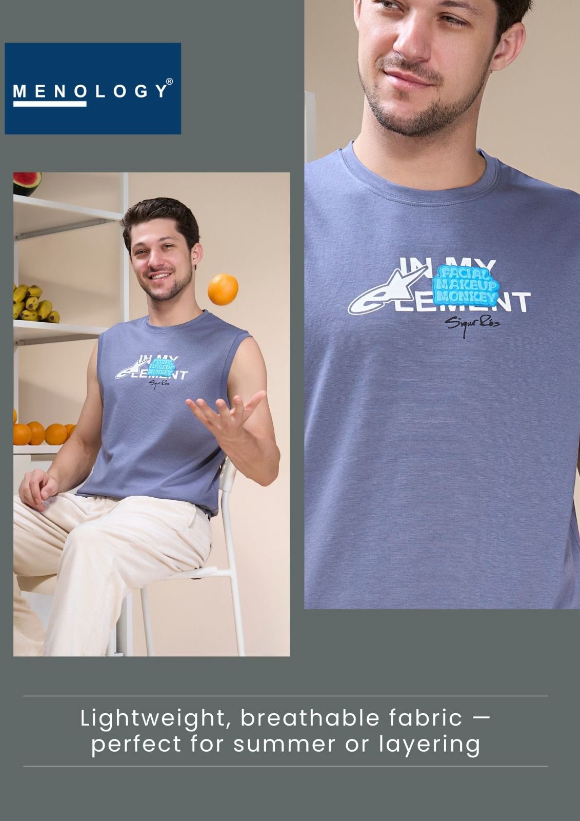 Iho F 226 B Sleeveless Menology Imported Mens Tshirts Exporter