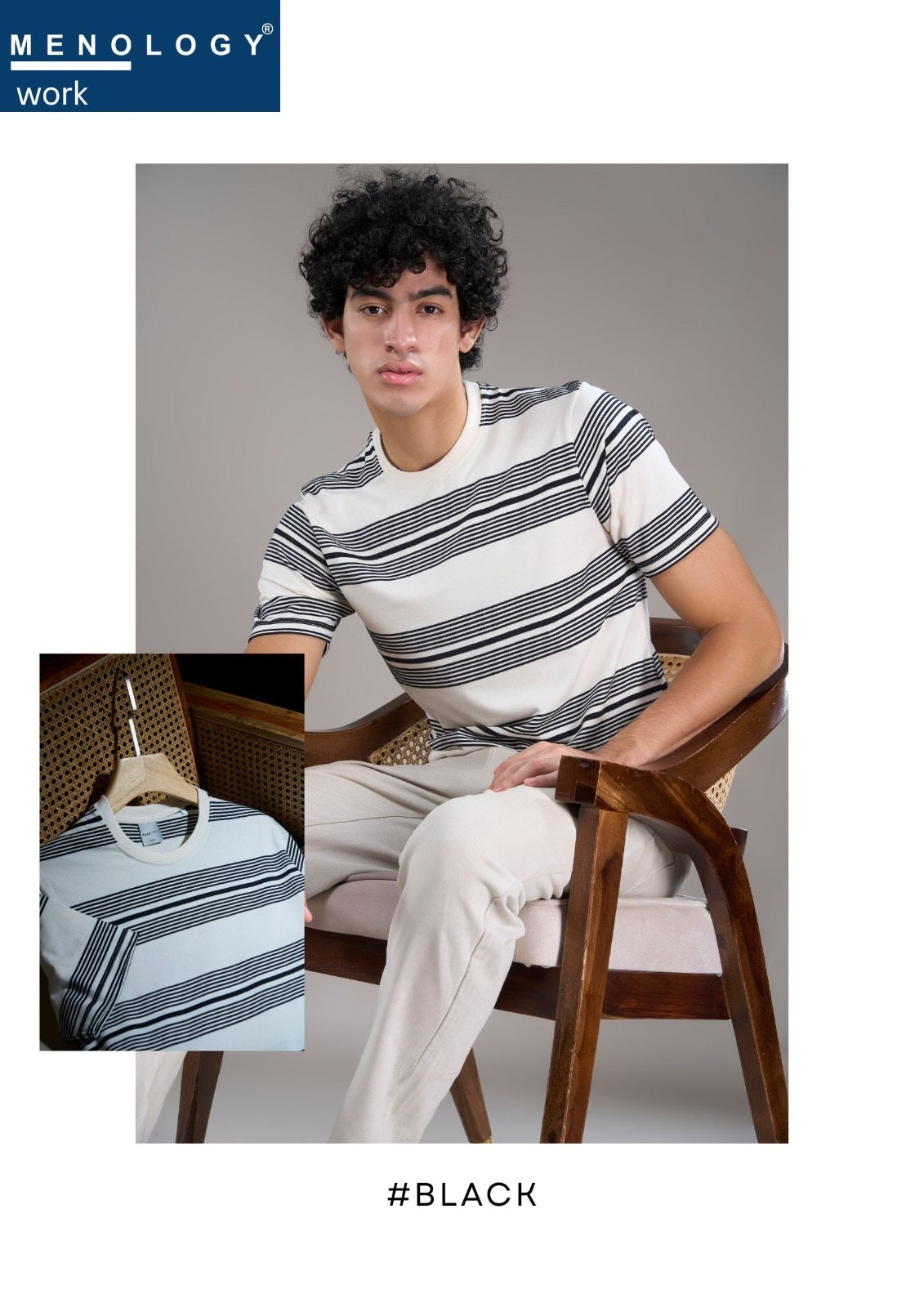 Iho G424 Menology Auto Stripes Mens Tshirts Manufacturer Gujarat
