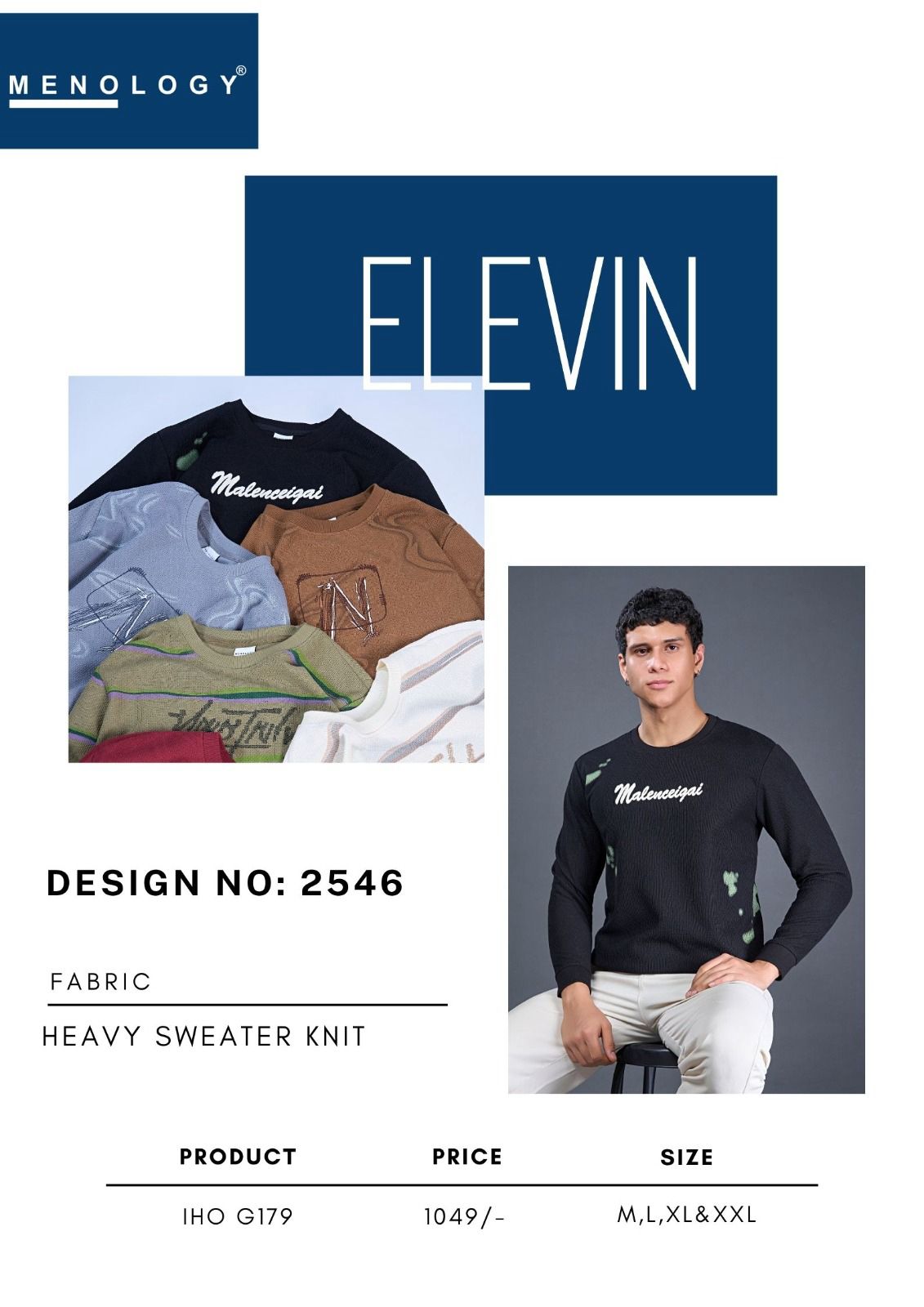 Iho G 179 D No 2546 Menology Knit Mens Tshirts Supplier