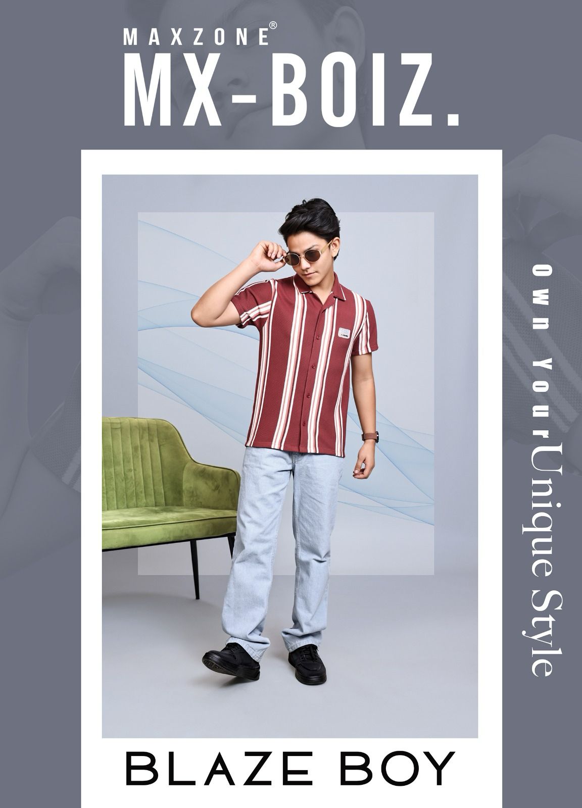 Iho G 202 Dn 2653 Maxzone Clothing Striper Boys Shirt Supplier Gujarat