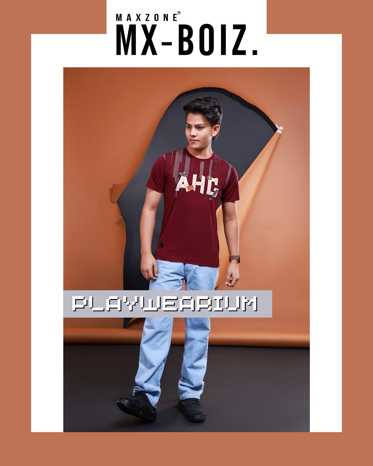 Iho G 244 Dn 2685 Maxzone Clothing Tencil Lycra Boys Tshirt Manufacturer Ahmedabad