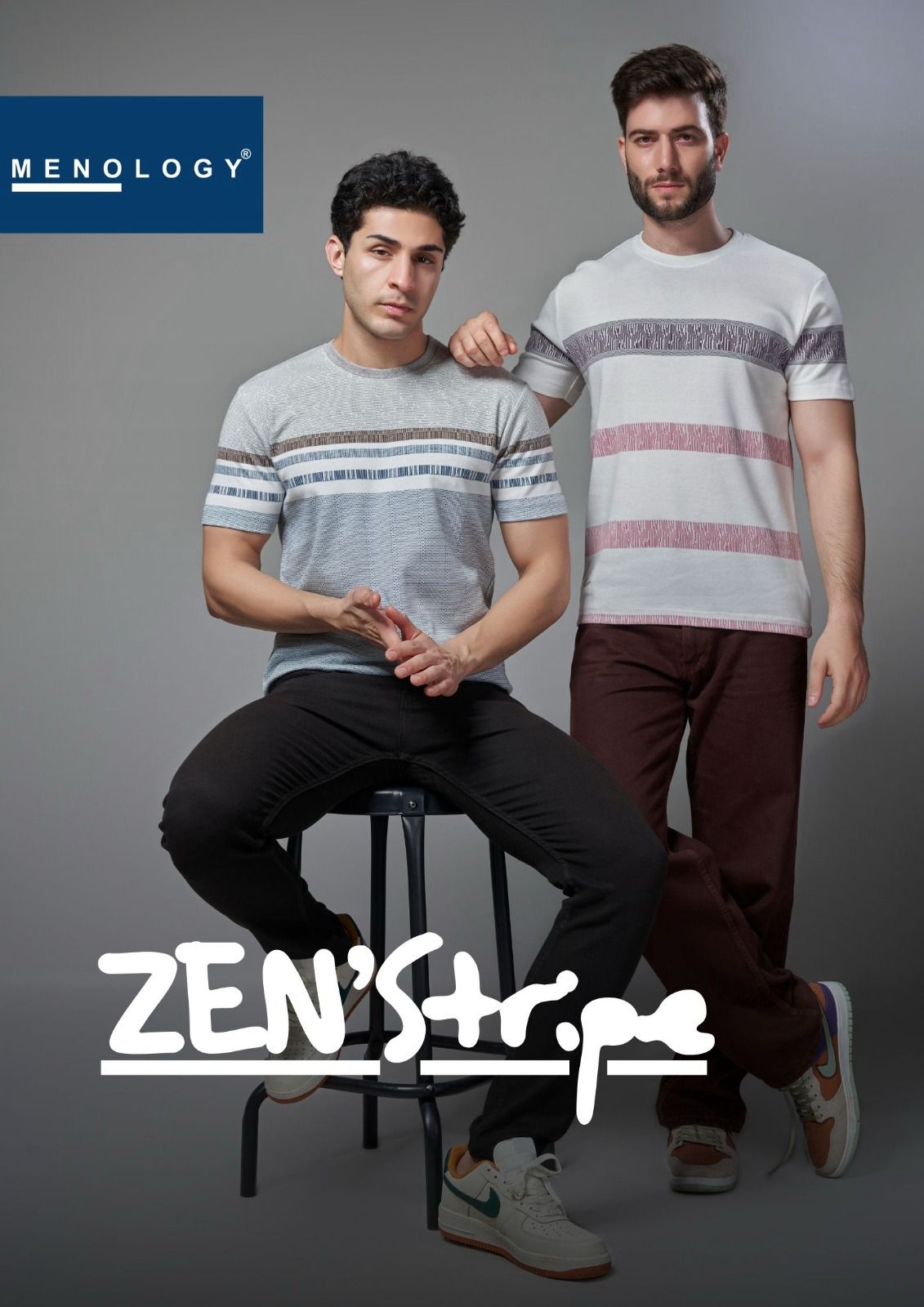 Iho G 43 Menology Stripes Mens Tshirts Wholesaler