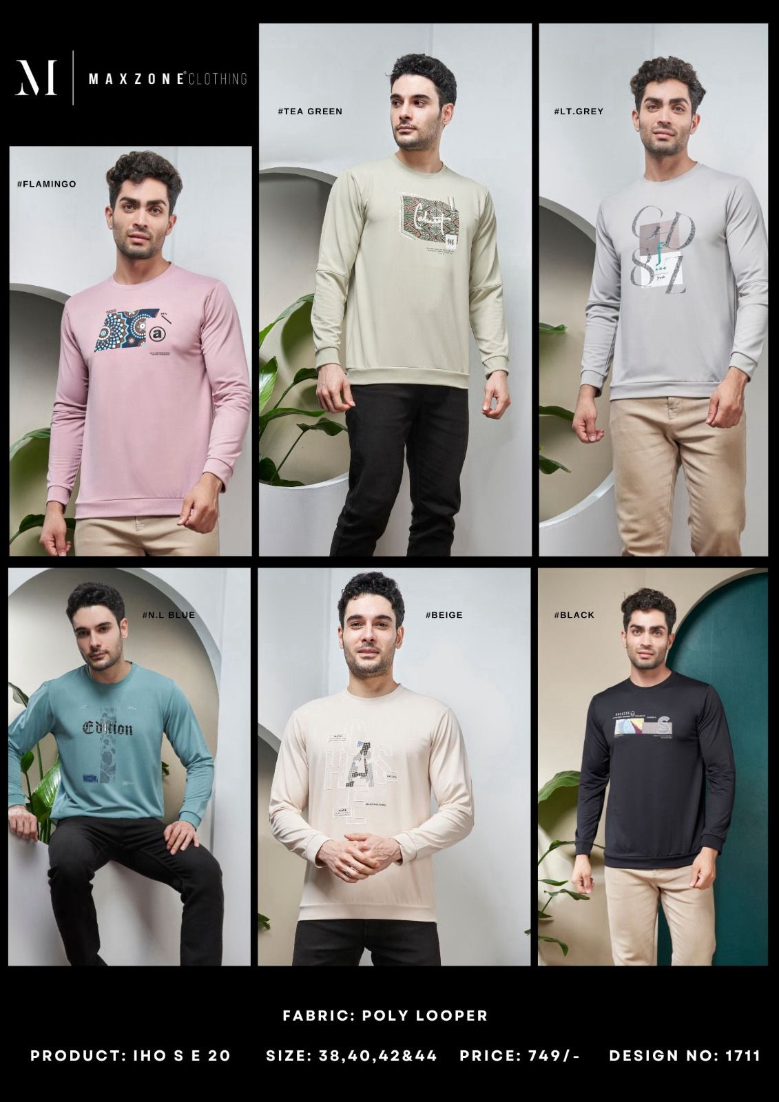 Iho S E 20 Maxzone Clothing Poly Looper Mens Tshirts Manufacturer Ahmedabad