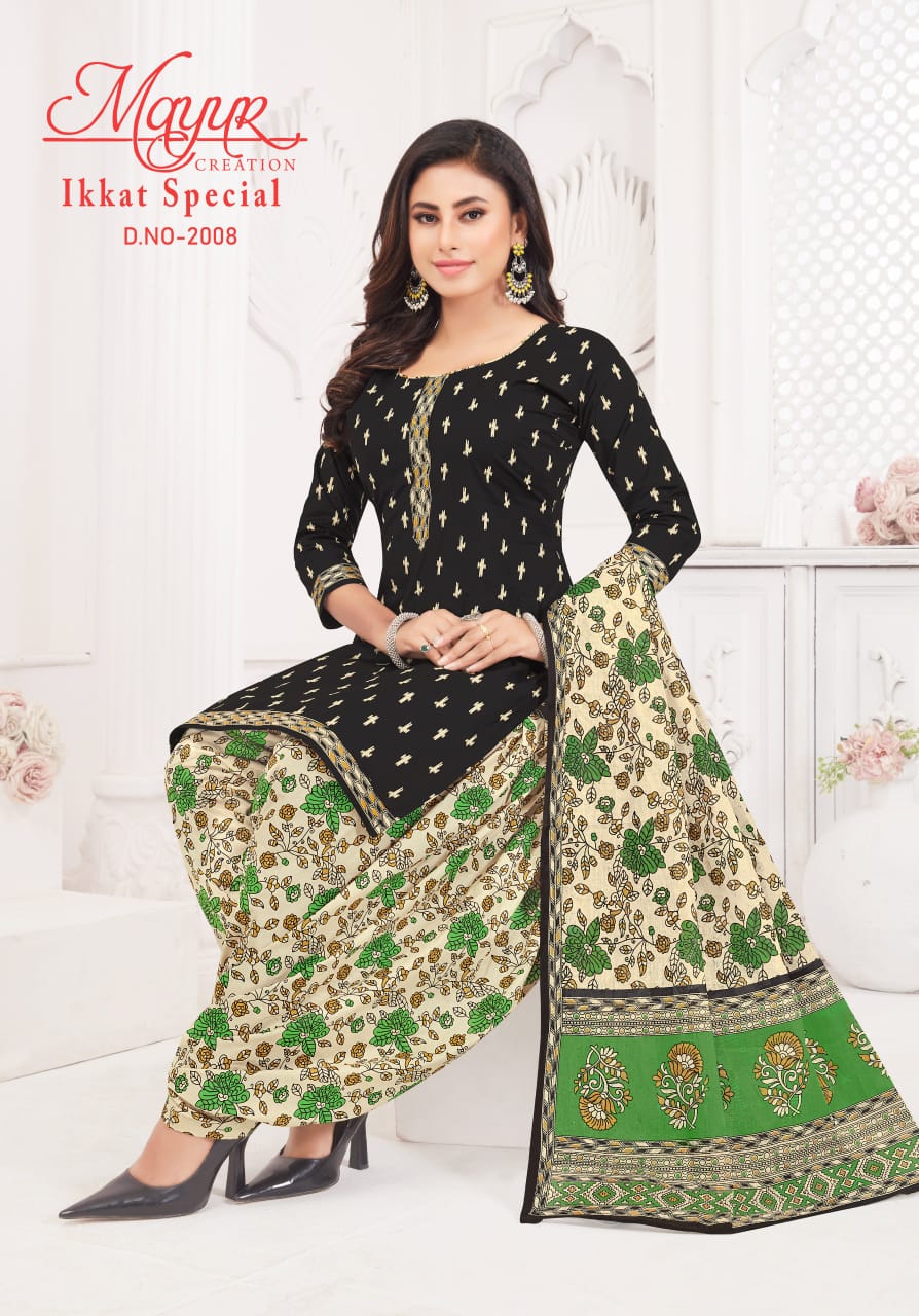 Ikkat Special Vol 20 Mayur Creation Cotton Dress Material Supplier