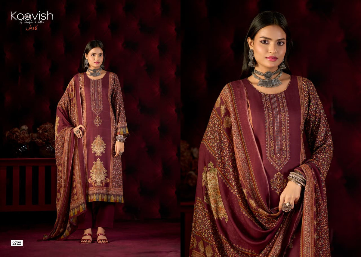 Ilham Kaavish Viscose Pashmina Suits Exporter India