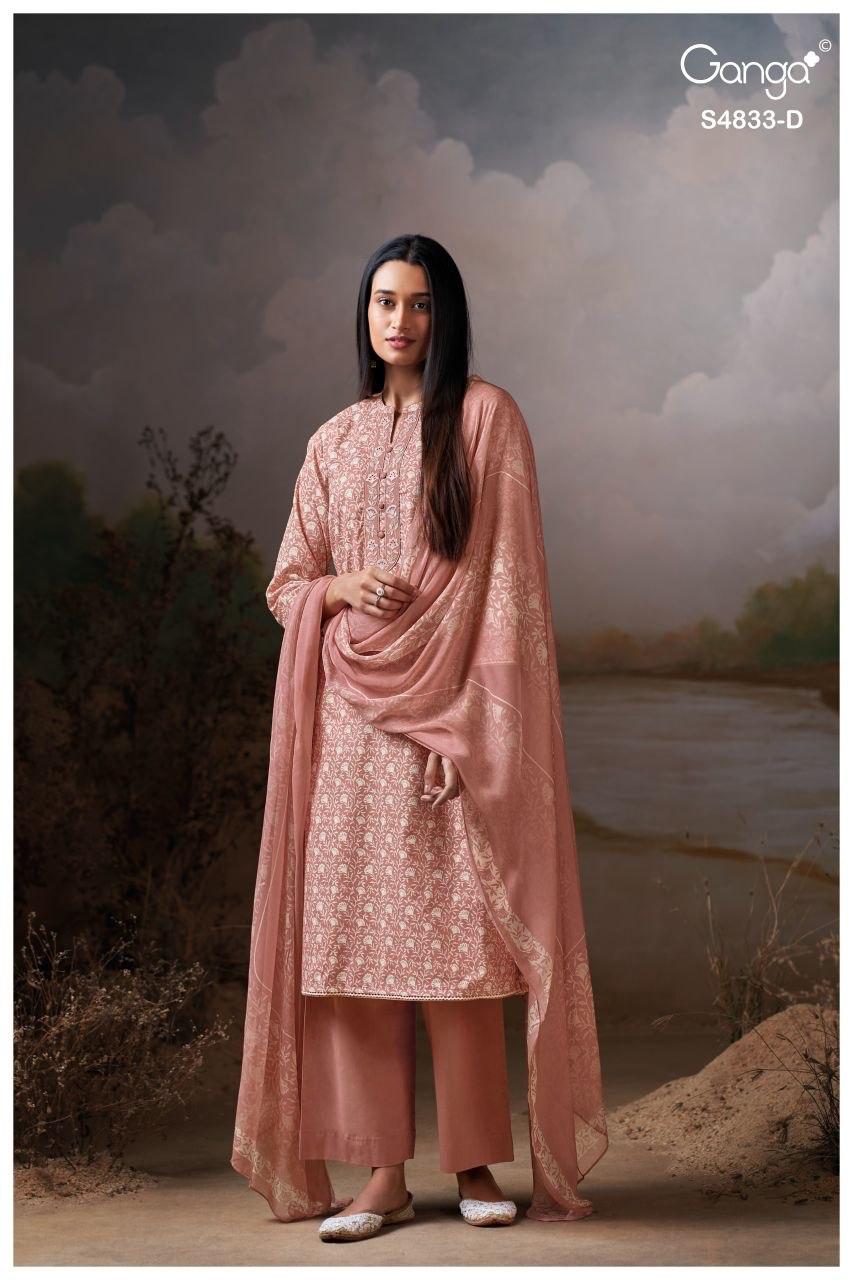 Ilyndra S4833 Ganga Cotton Pant Style Suits Wholesaler
