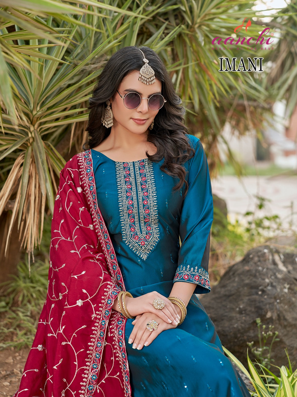 Imani Aanchi Readymade Pant Style Suits Exporter