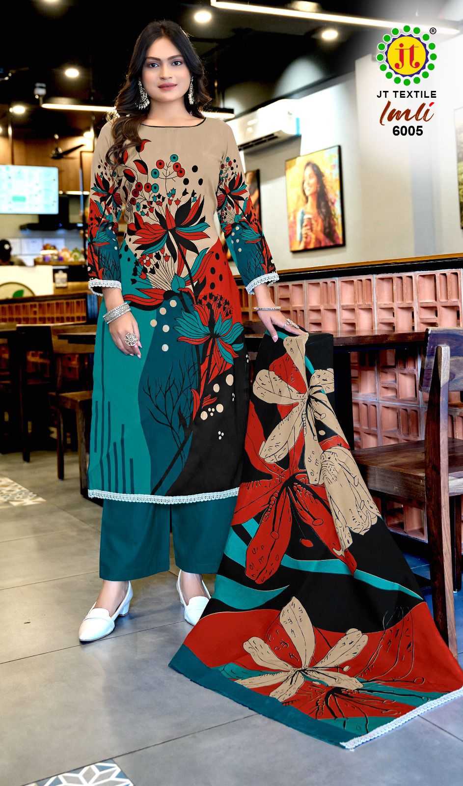 Imli Vol 6 Jt Rayon Pant Style Suits Supplier