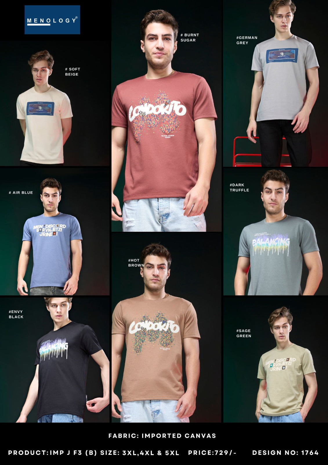 Imp J F 3 (B) Menology Imported Mens Tshirts Supplier Ahmedabad