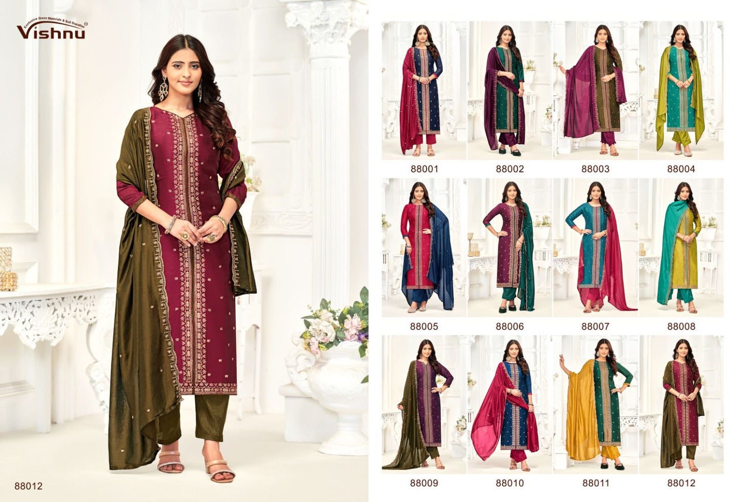 Inaayat Vishnu Impex Vichitra Silk Pant Style Suits Manufacturer