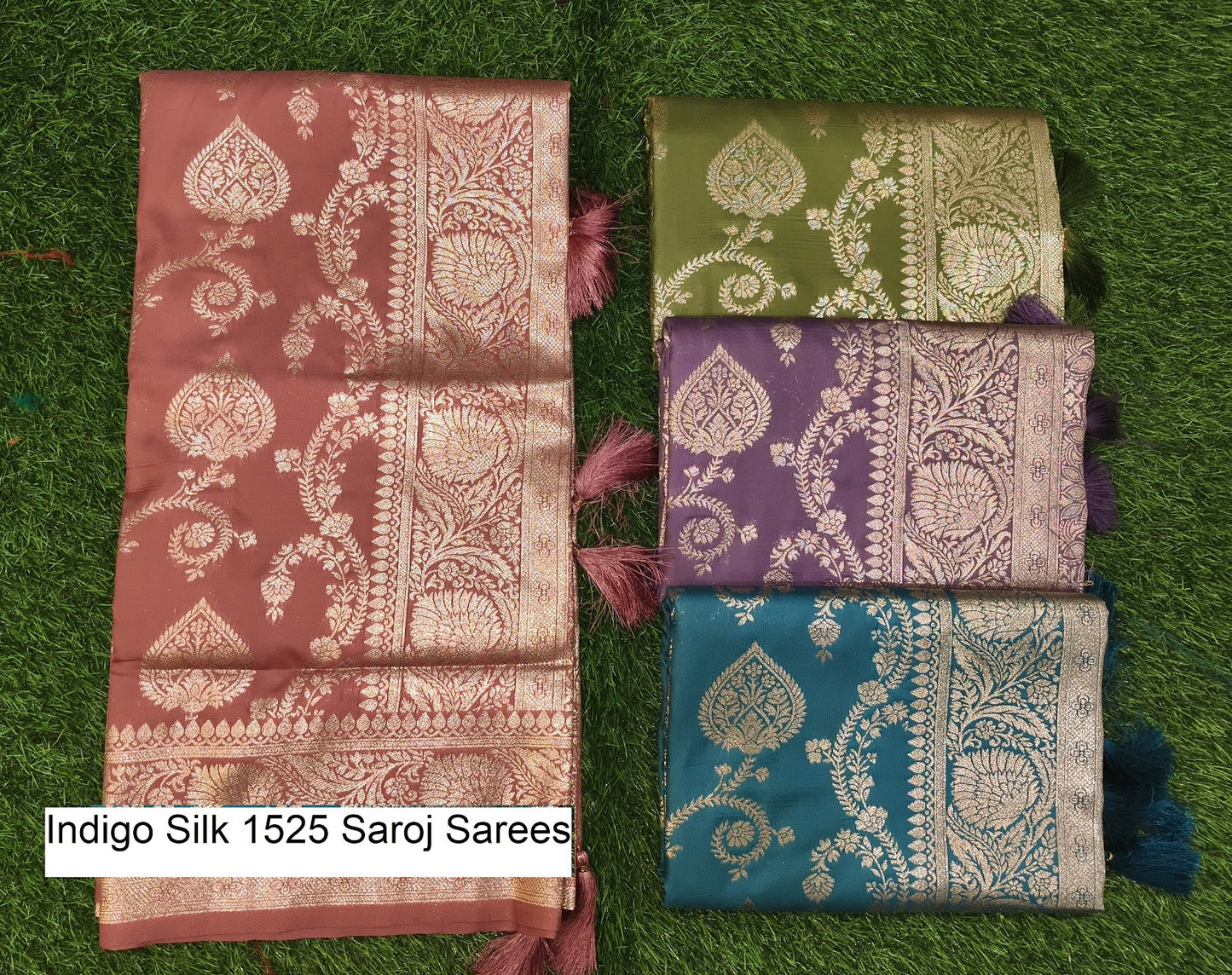 Indigo Silk 1525 Saroj Silk Sarees Manufacturer Gujarat