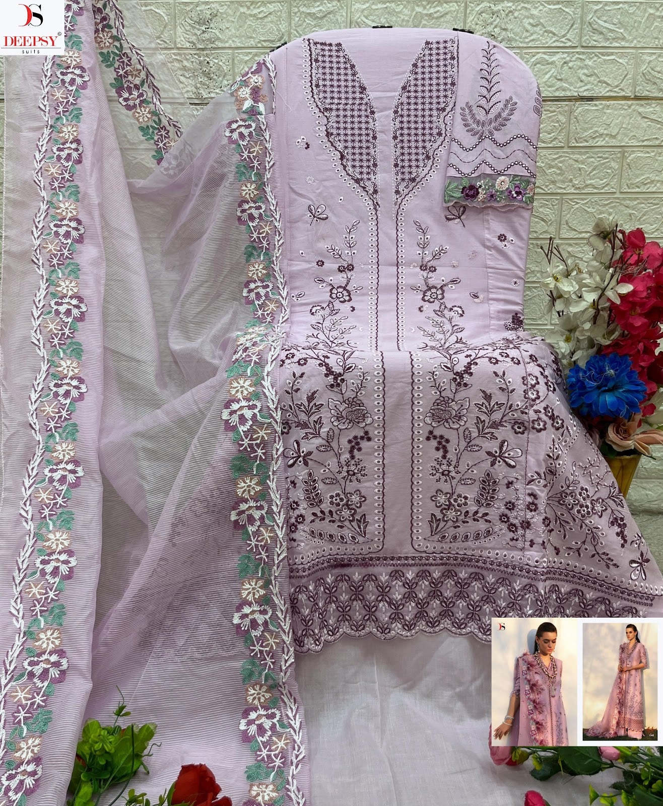 Inlay Premium 25 Deepsy Cotton Pakistani Patch Work Suits Manufacturer Gujarat