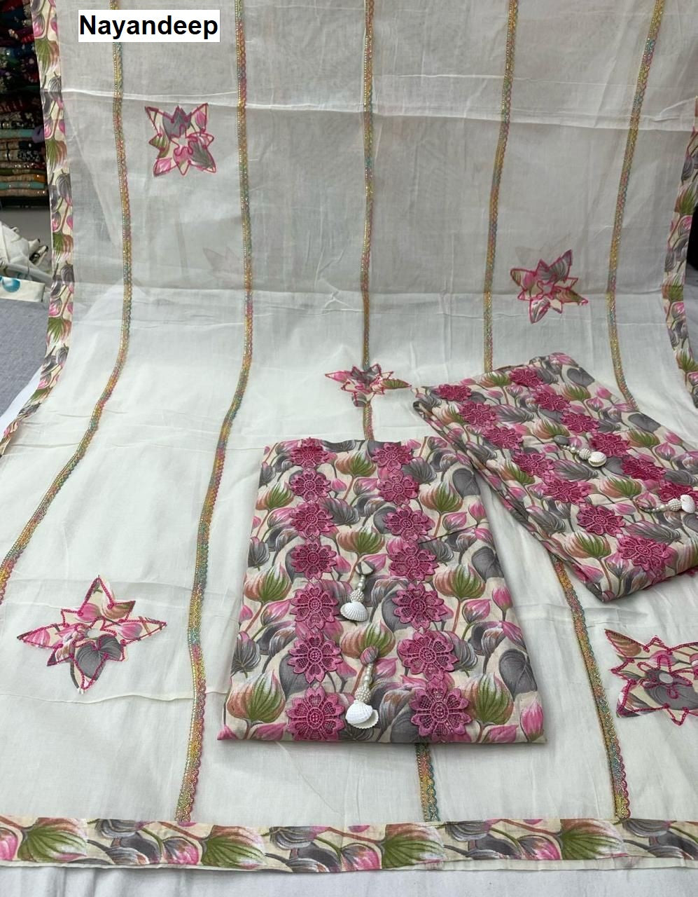 Insta Mart 0906 Nayandeep Cotton Dress Material Manufacturer