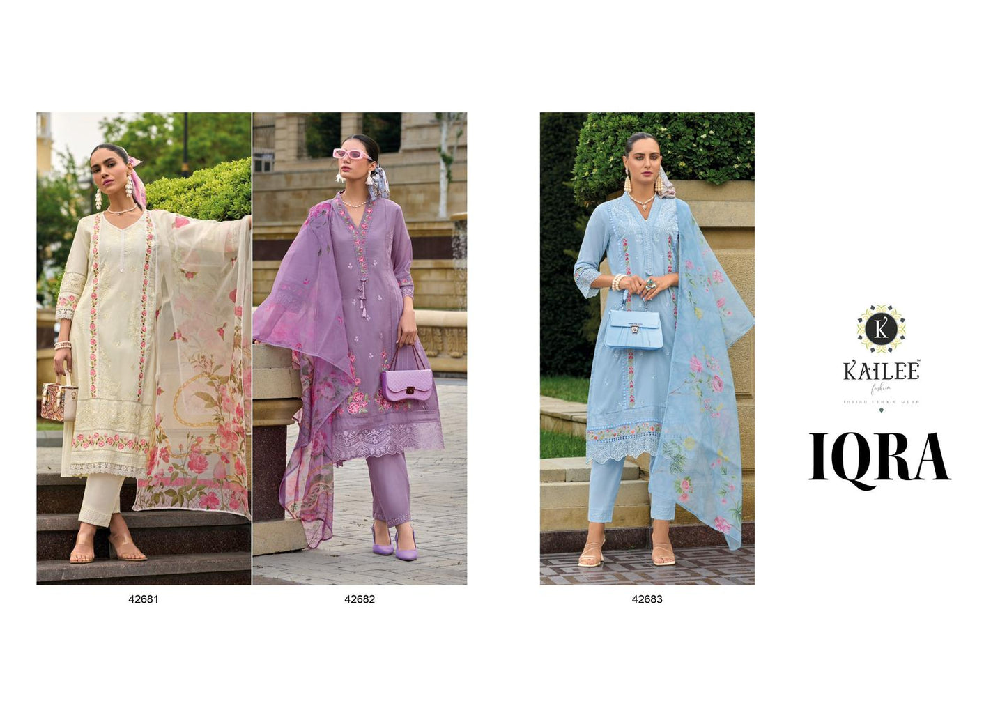 Iqra Kailee Fashion Pure Cotton Readymade Pant Style Suits Manufacturer India