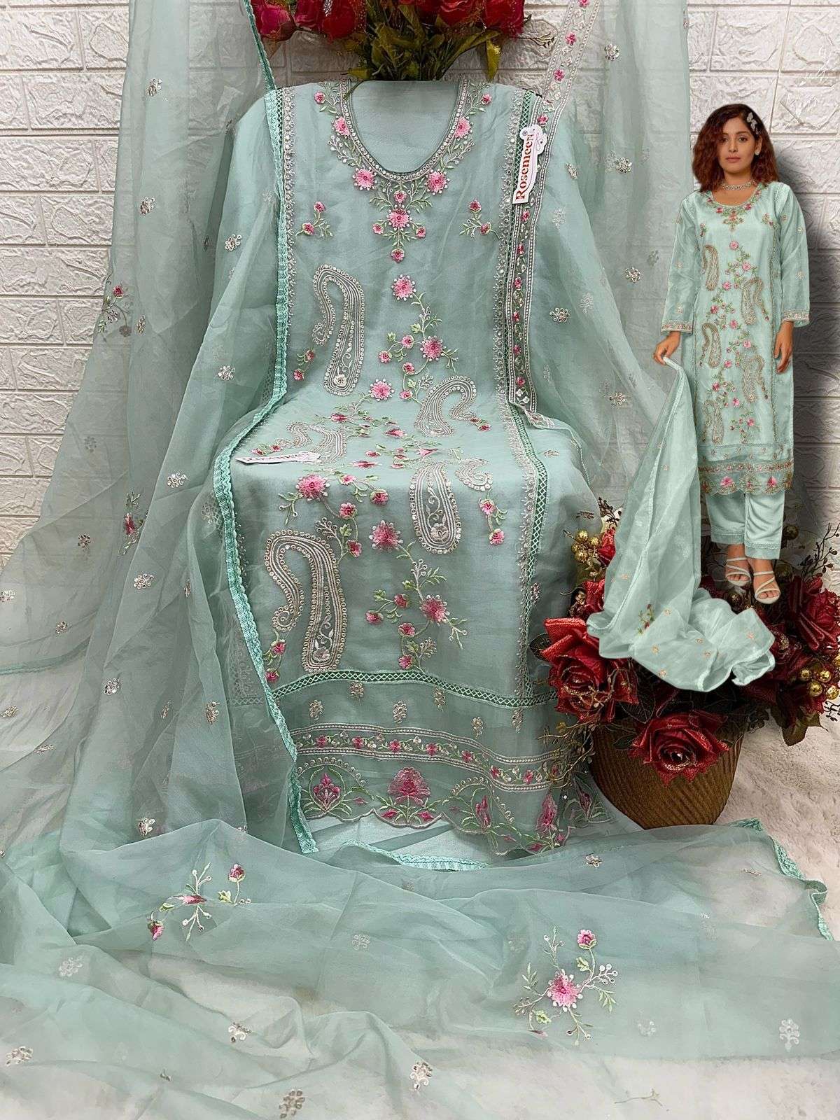 Iraaday Ir 21210 Fepic Organza Pakistani Salwar Suits Wholesaler Ahmedabad