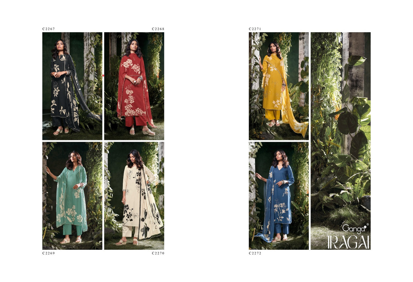 Iragai Ganga Cotton Plazzo Style Suits Wholesaler