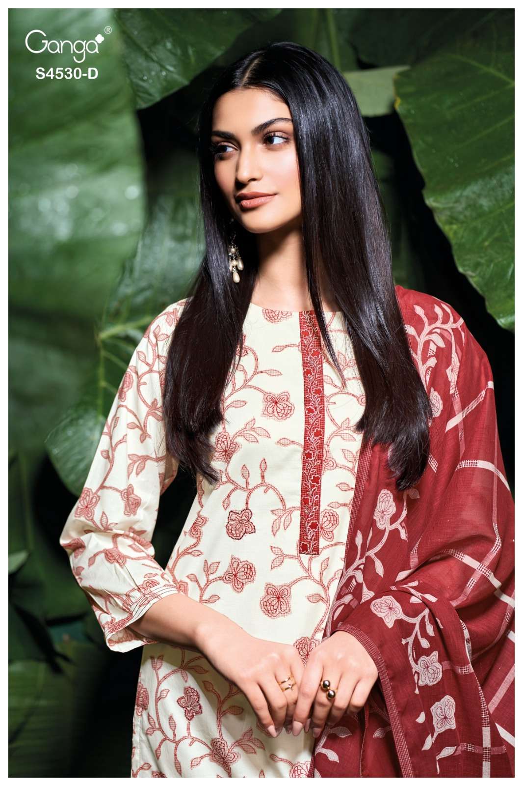 Iria 4530 Ganga Cotton Pant Style Suits Wholesaler Gujarat