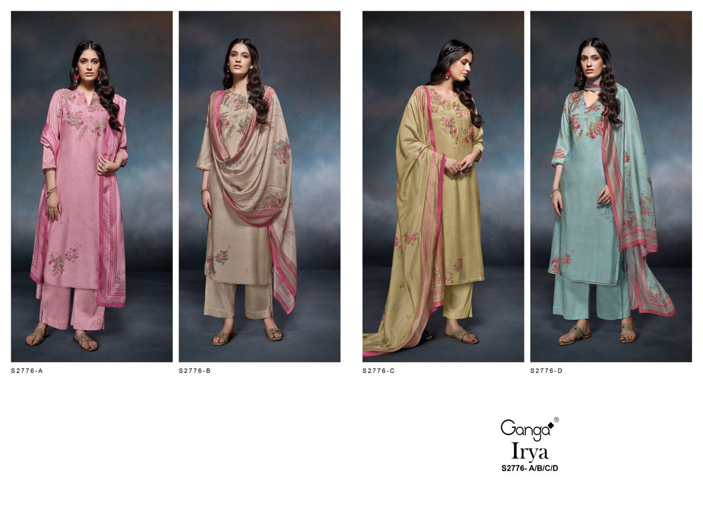 Iryas 2776 Ganga Salwar Suits Wholesaler Ahmedabad