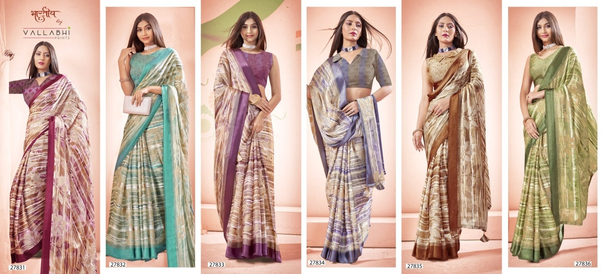 Isckon Vol 3 Vallabhi Prints Georgette Sarees Wholesale Rate