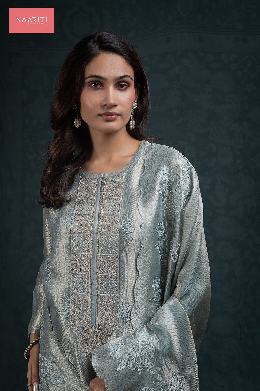 Ishaana 172 Naariti Silk Jacquard Pant Style Suits Wholesale Price
