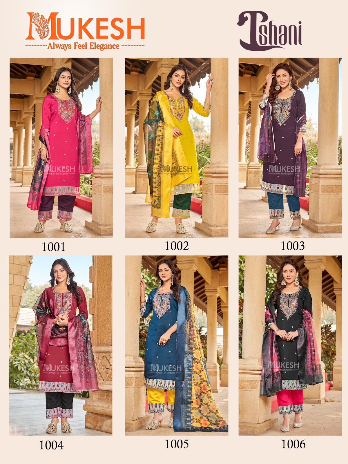 Ishani Mukesh Banwery Roman Silk Readymade Pant Style Suits Wholesale Price
