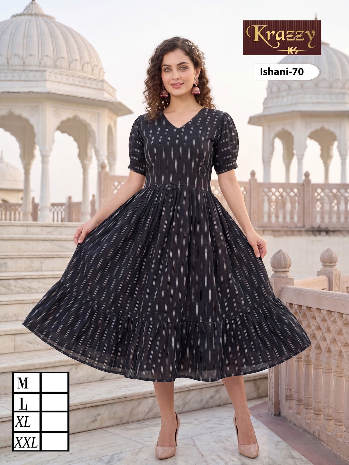 Ishani Krazzy 2807 Kanha Ikkat One Piece Wholesaler India