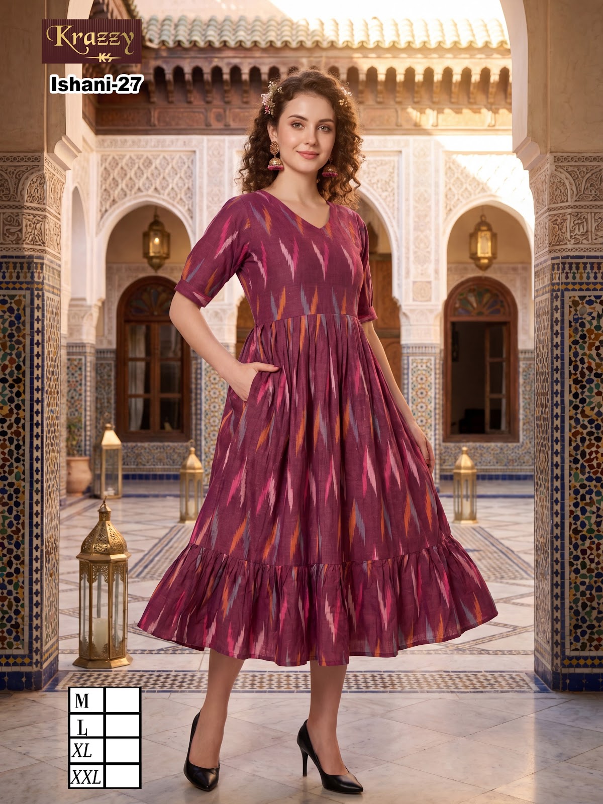 Ishani Krazzy Kanha Ikkat One Piece Wholesale