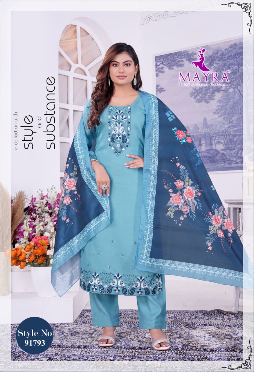 Ishikha Mayra Berlin Readymade Pant Style Suits Wholesaler Ahmedabad