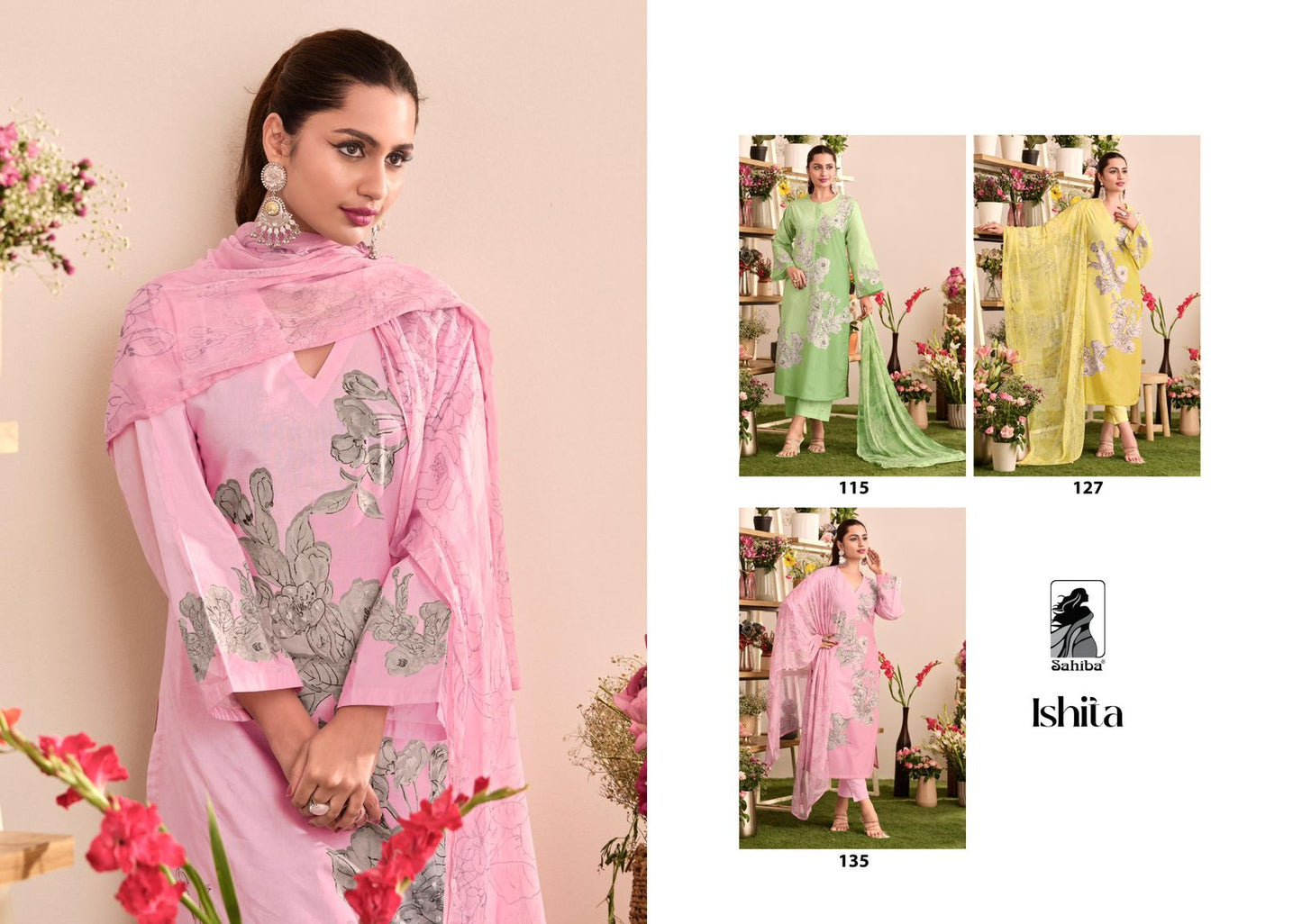 Ishita Sahiba Cotton Lawn Plazzo Style Suits