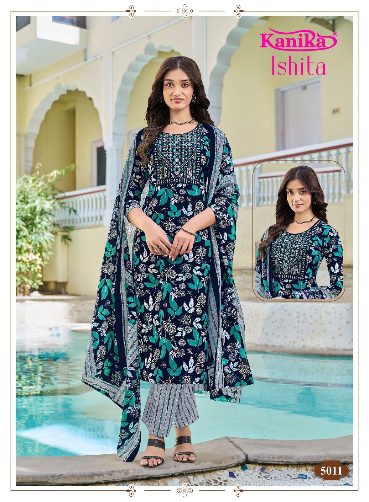 Ishita Vol 5 Kanika Cotton Readymade Pant Style Suits Wholesale