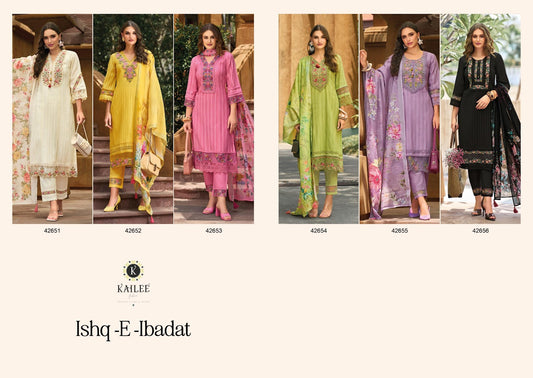 Ishq E Ibadat Kailee Fashion Cotton Readymade Pant Style Suits