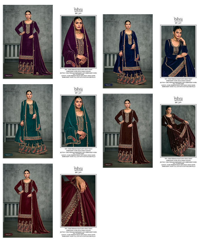 Ishq Lehenga Mumtaz Arts Velvet Suits Wholesale Price