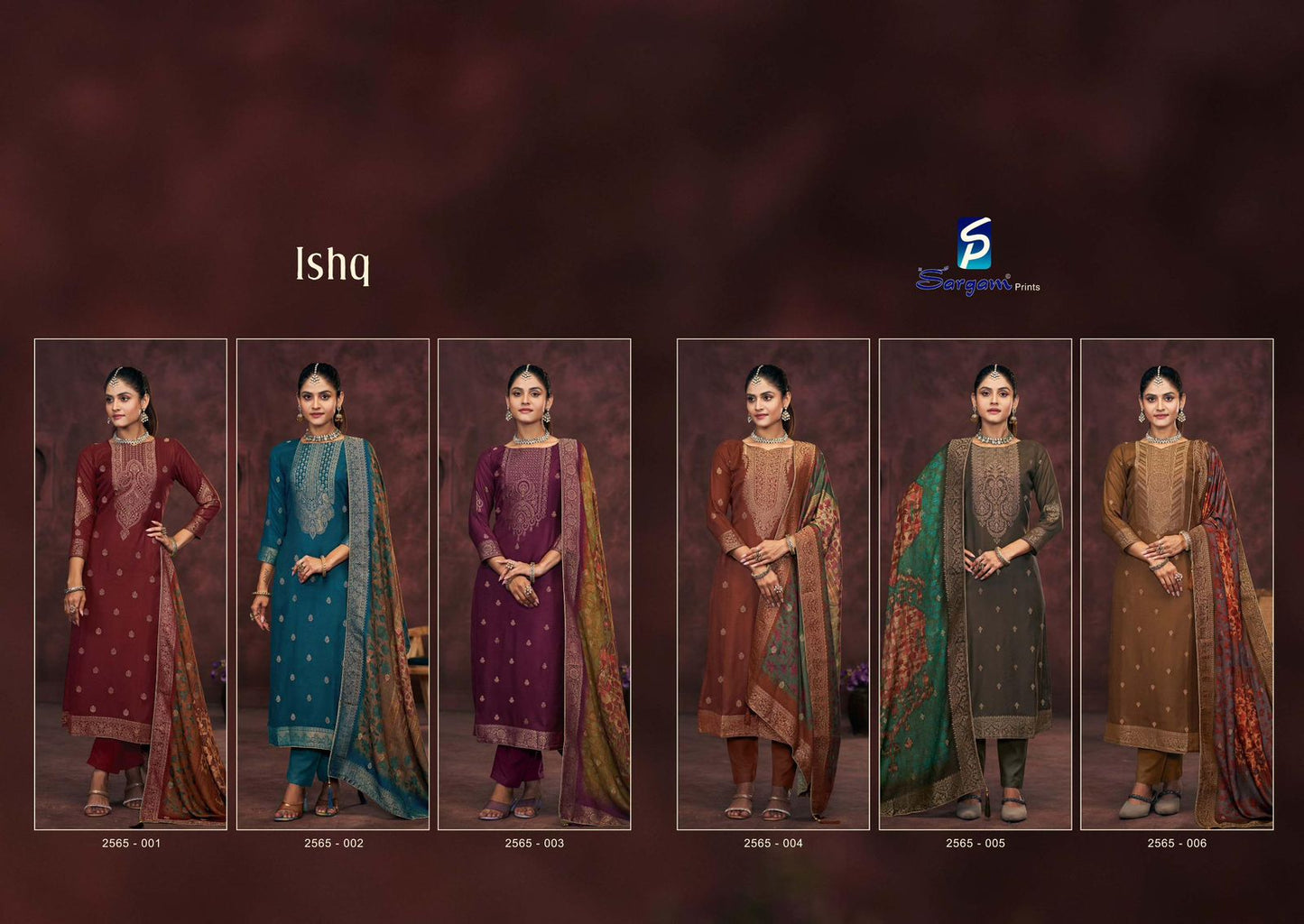 Ishq Sargam Prints Pure Viscose Pashmina Suits Supplier Gujarat