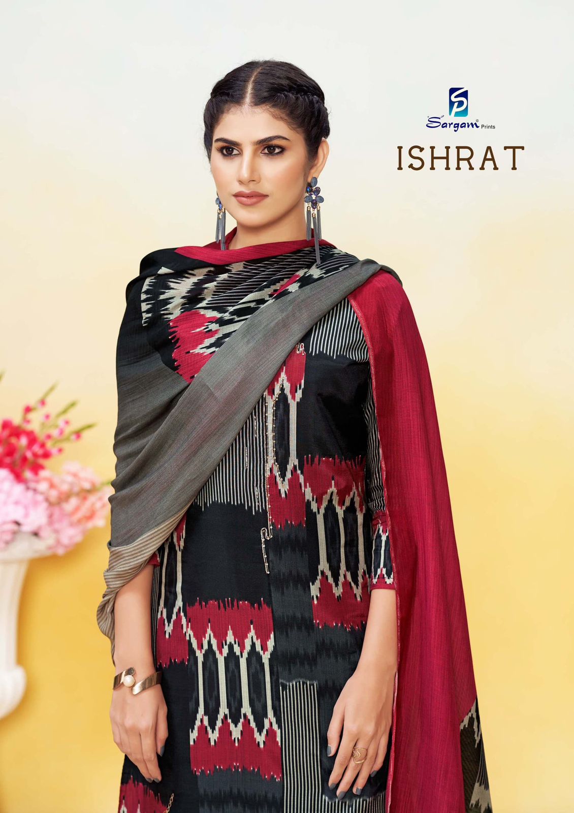 Ishrat Sargam Prints Bemberg Muslin Pant Style Suits Supplier Ahmedabad