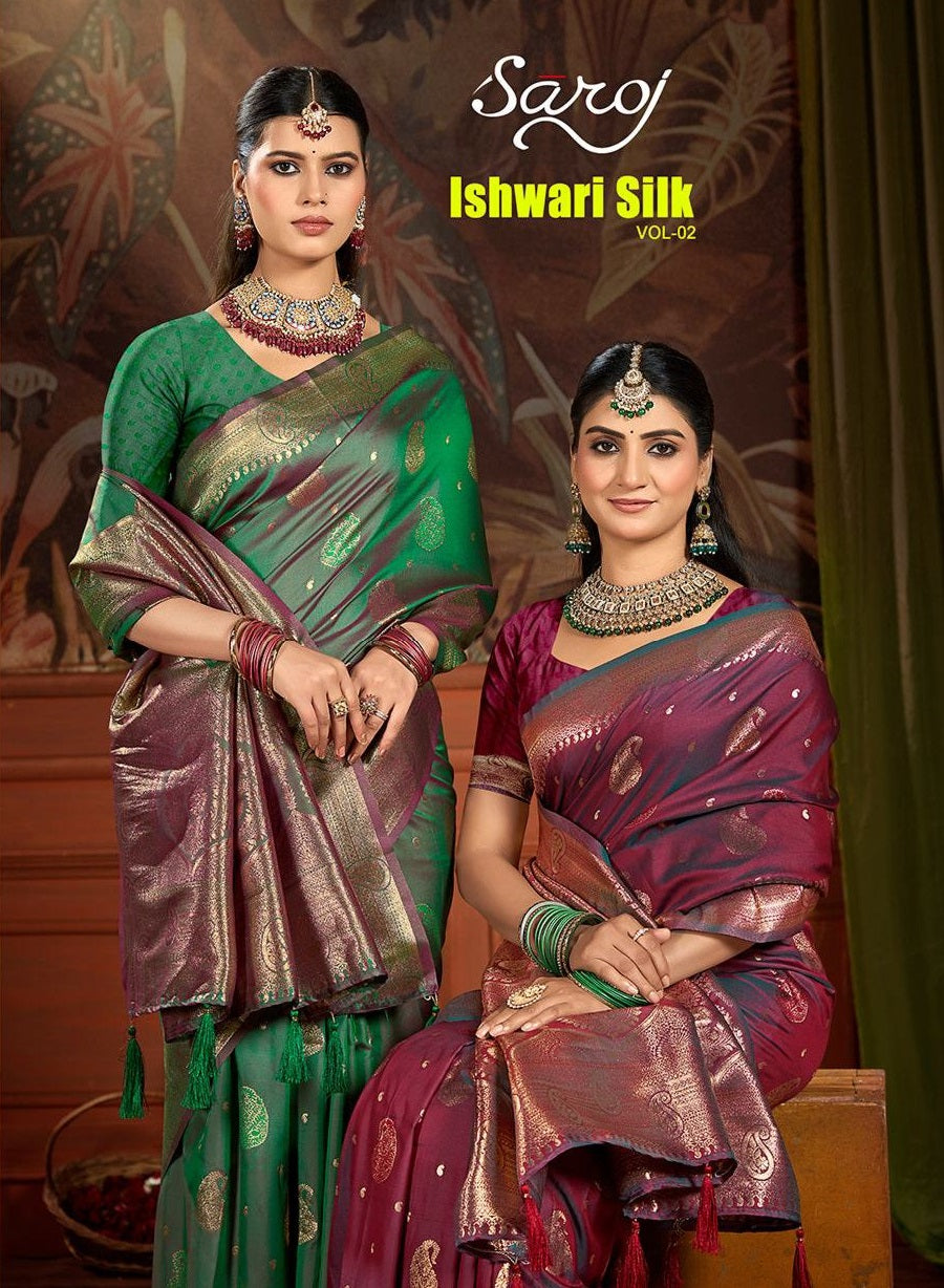 Ishwari Silk Vol 2 Saroj Sarees Manufacturer India