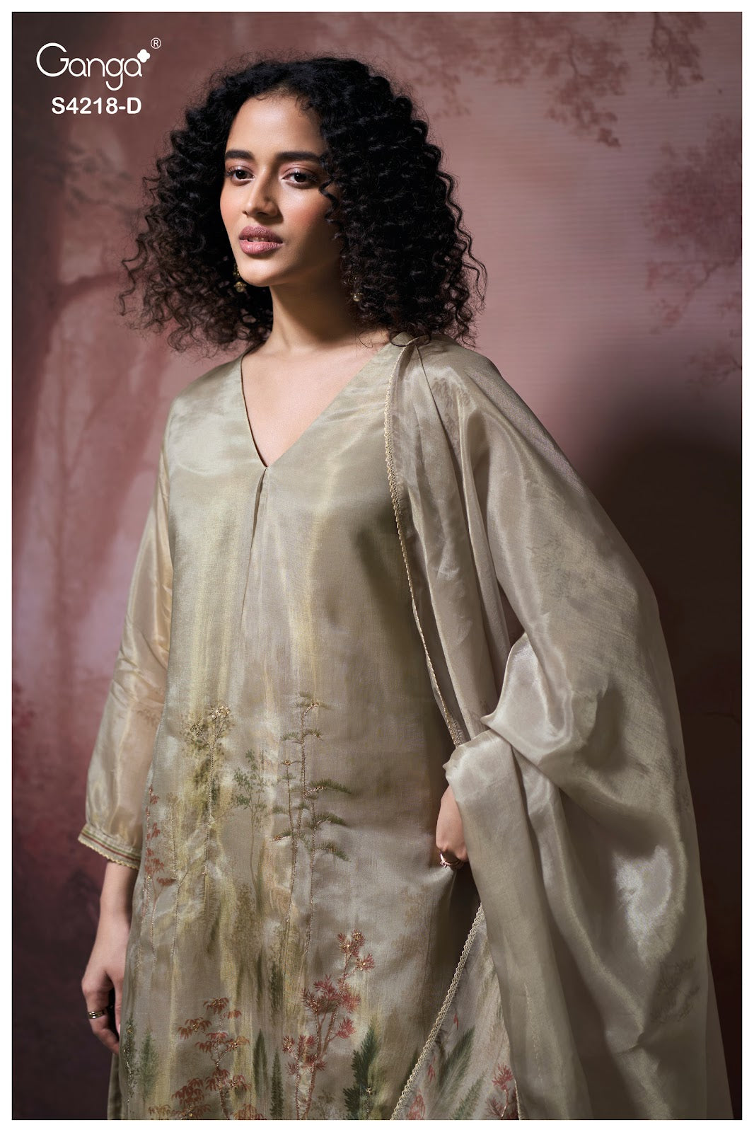 Ivella S4218 Ganga Bemberg Silk Pant Style Suits Wholesaler Gujarat