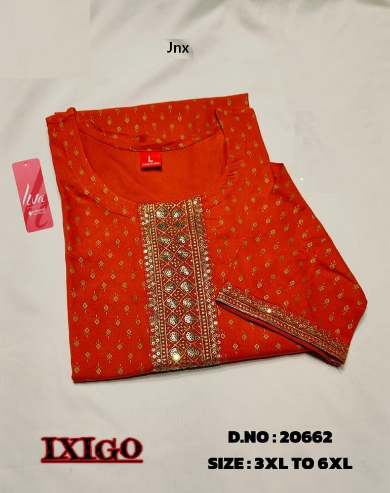 Ixigo 1311 Jnx Rayon Kurtis Manufacturer Ahmedabad