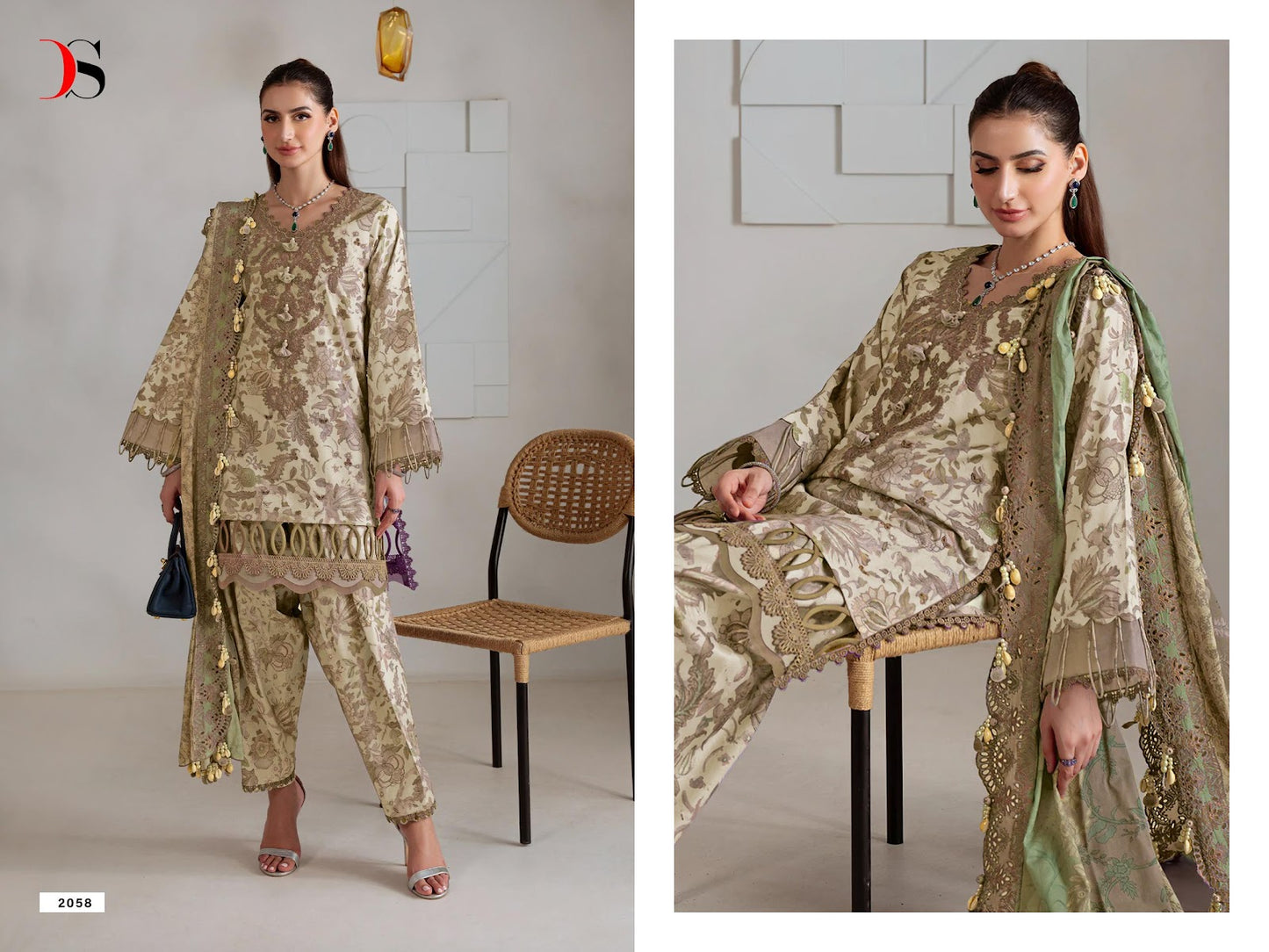 Jade Bagh 2 Deepsy Cotton Pakistani Patch Work Suits Wholesale Price