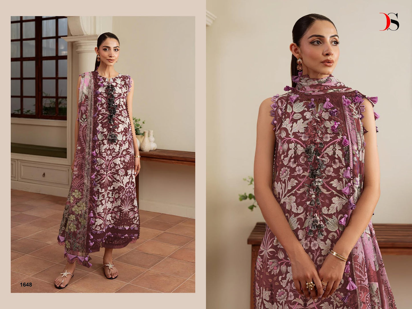 Jade Flora 3 Deepsy Cotton Pakistani Patch Work Suits Supplier India