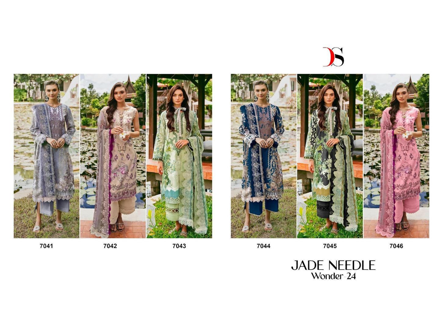 Jade Needle Wonder 24 Deepsy Cotton Pakistani Patch Work Suits Manufacturer Ahmedabad