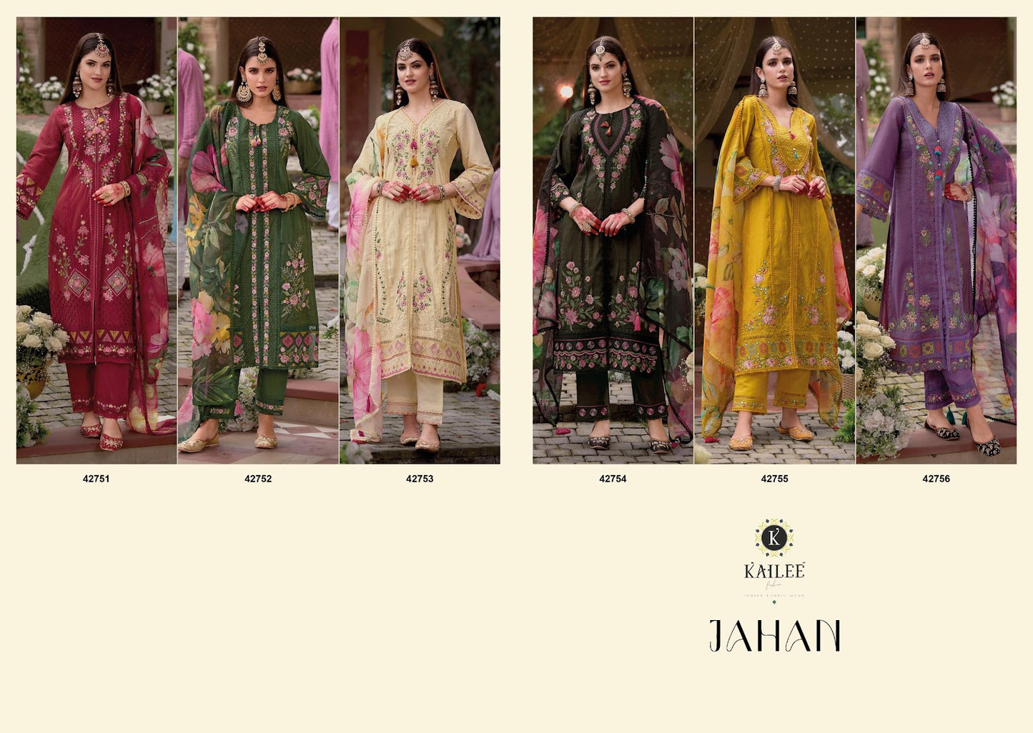 Jahan Kailee Fashion Simmer Silk Readymade Pant Style Suits Manufacturer India