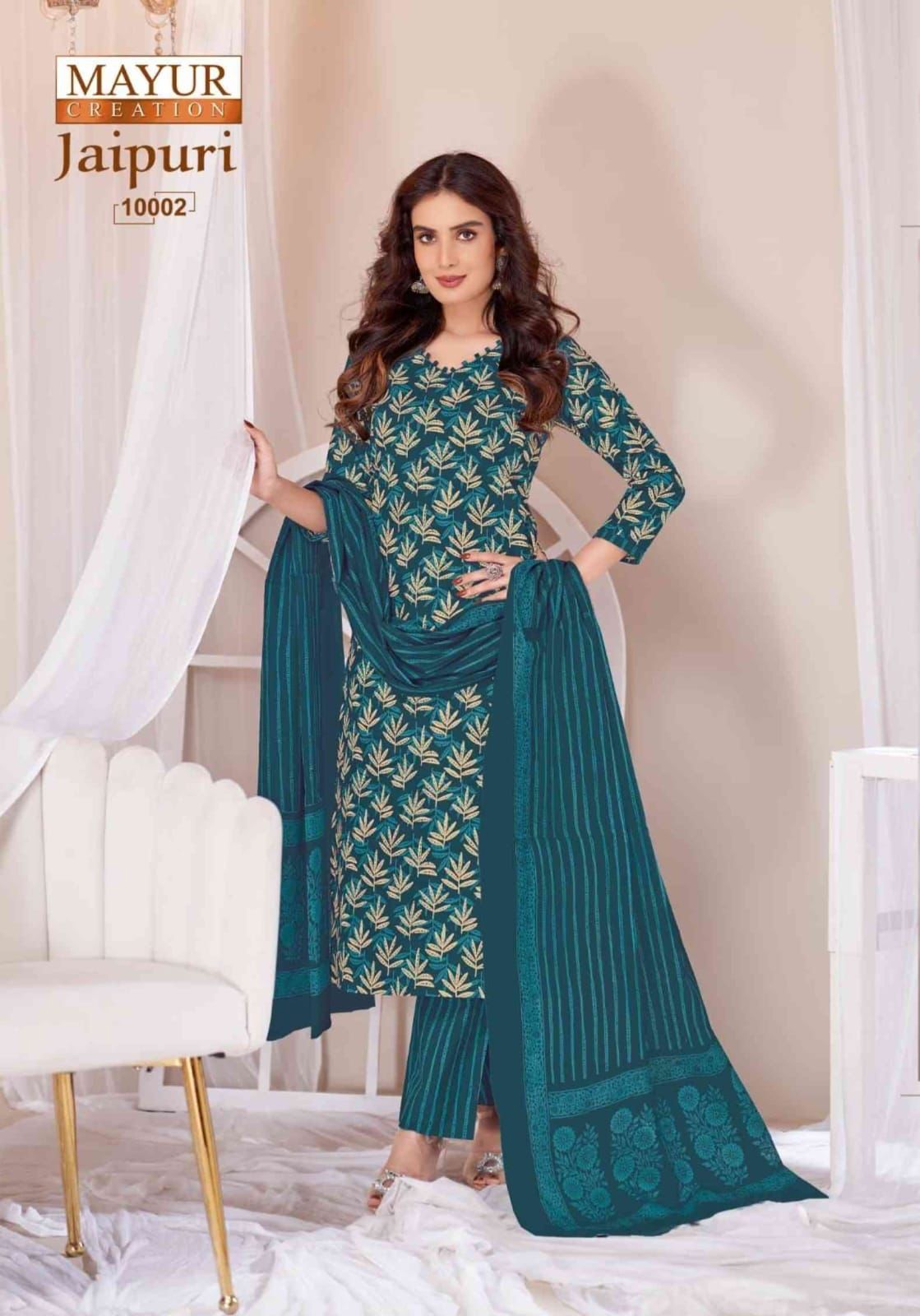 Jaipuri Vol 10 Mayur Creation Cotton Dress Material Exporter India