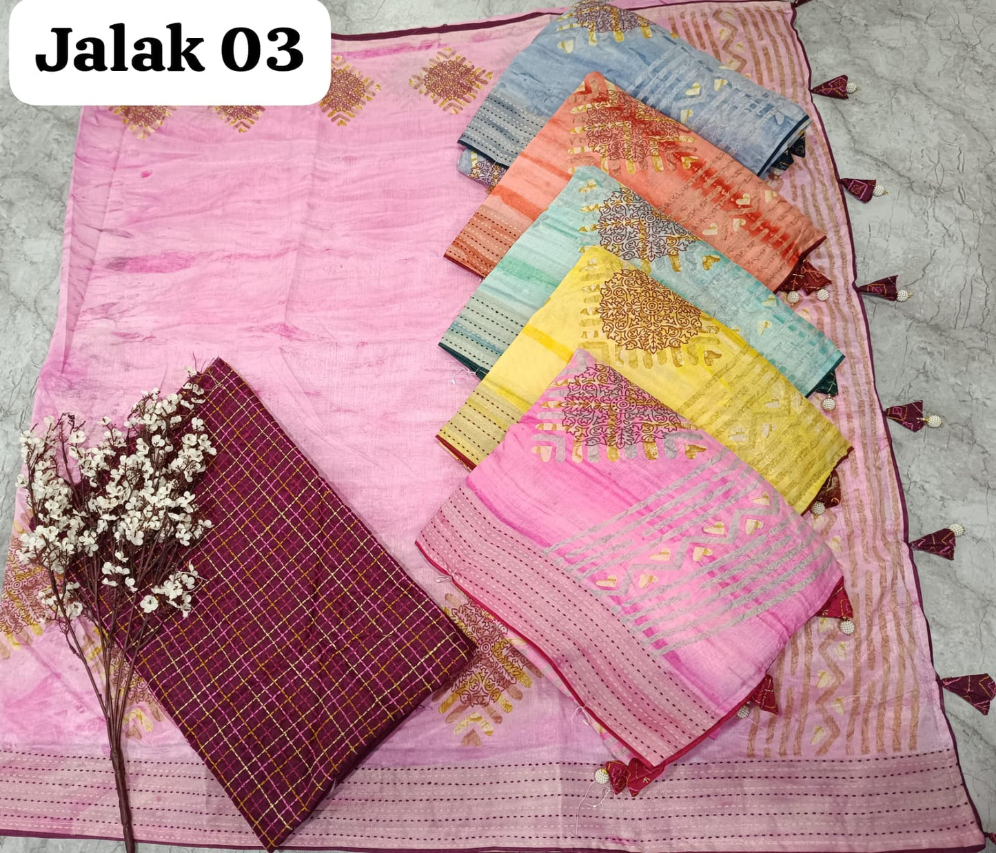 Jalak 3 Kalpveli Soft Silk Sarees Wholesale Price