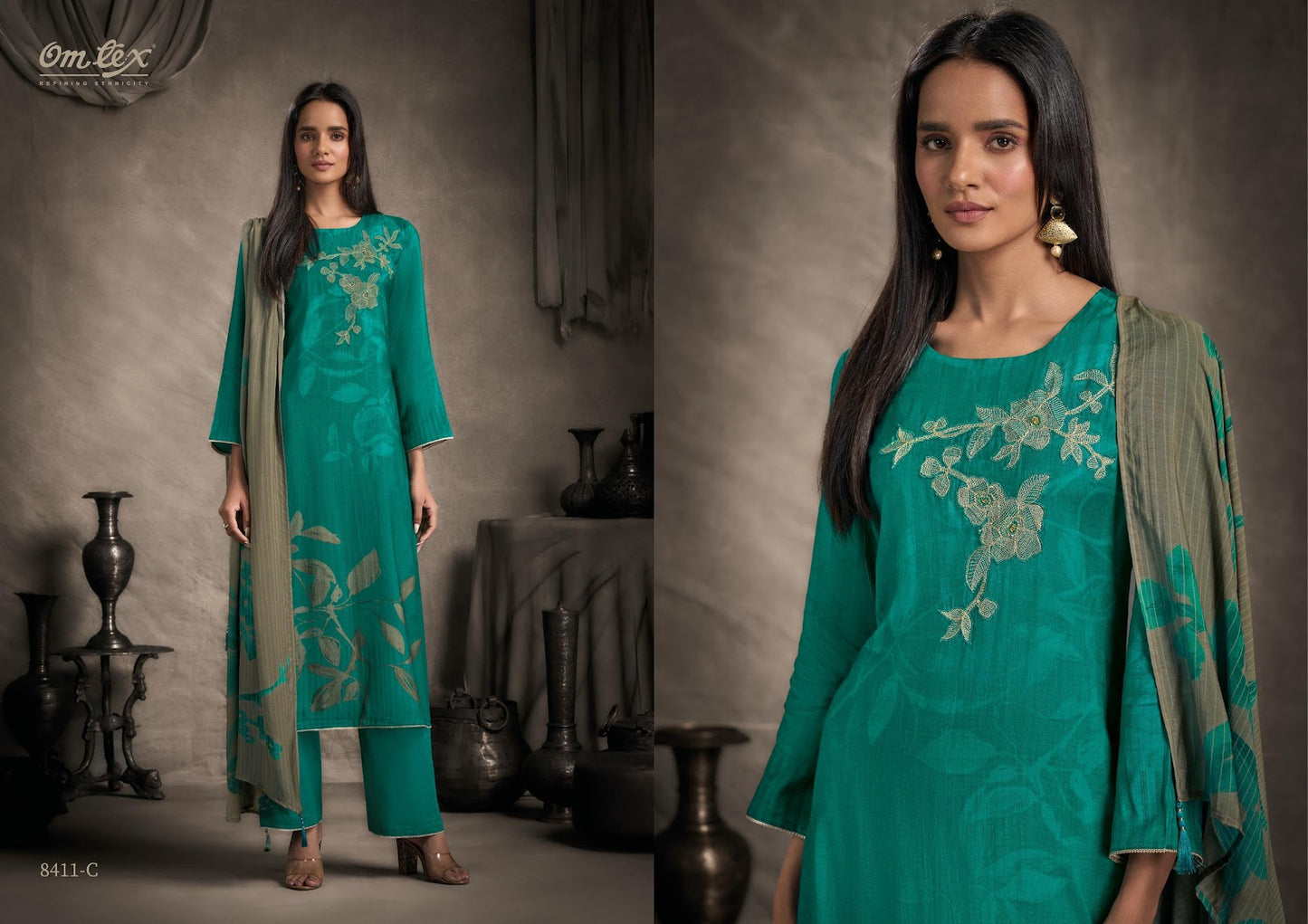 Jamira Omtex Silk Pant Style Suits Supplier