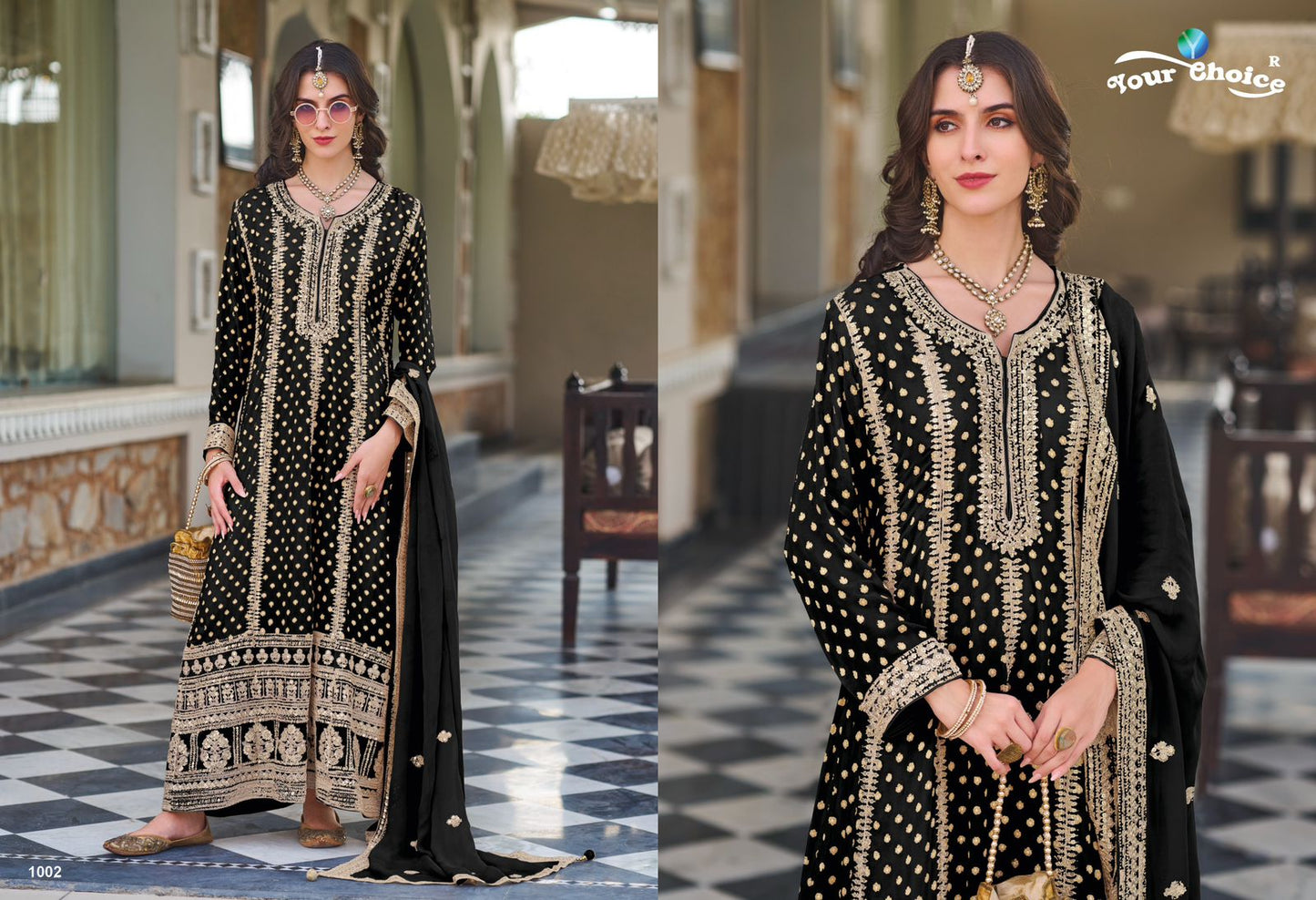Janvi Your Choice Chinon Pakistani Readymade Suits Exporter Ahmedabad