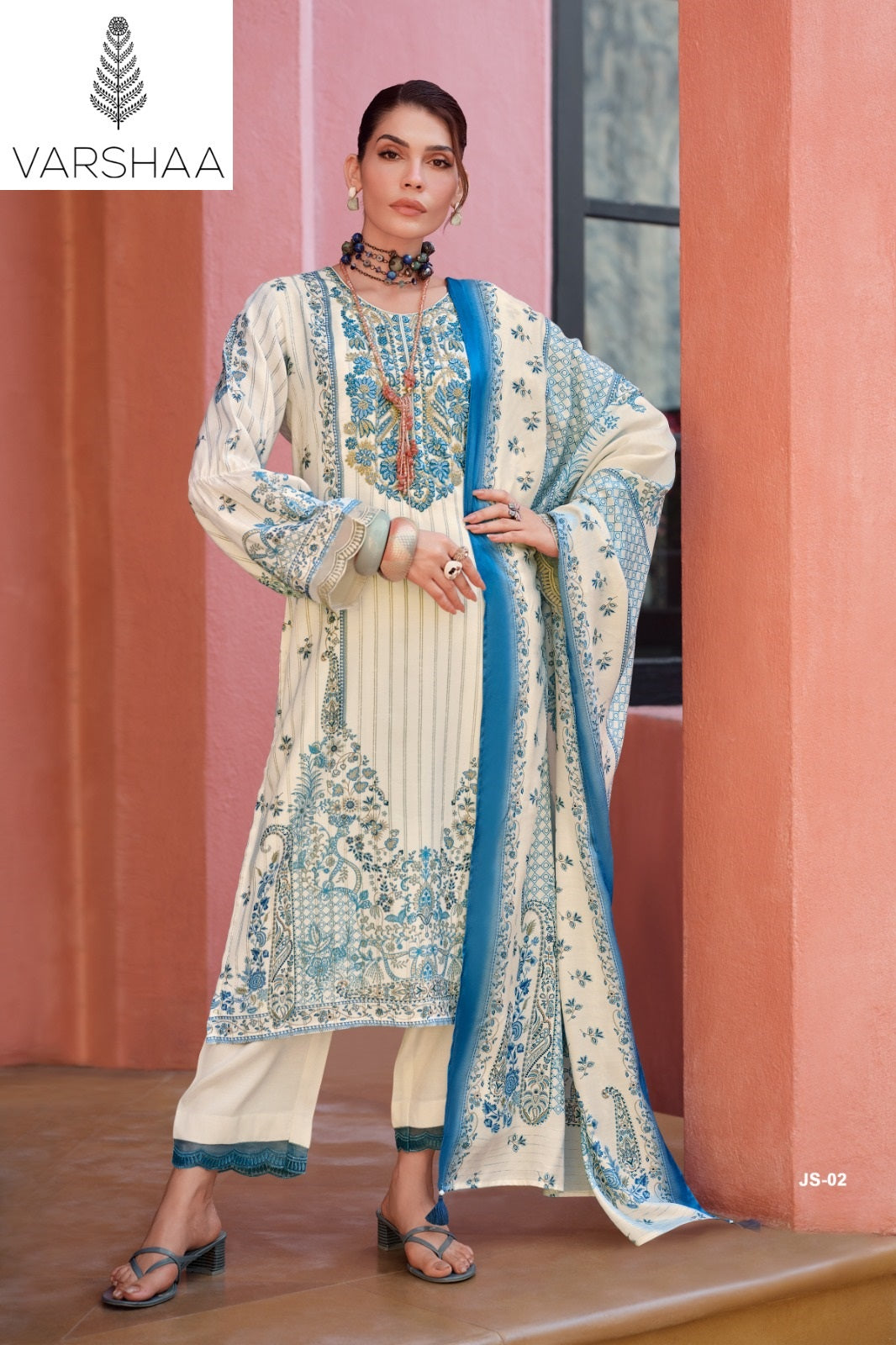 Jashn Varshaa Viscose Muslin Pakistani Salwar Suits Wholesaler India
