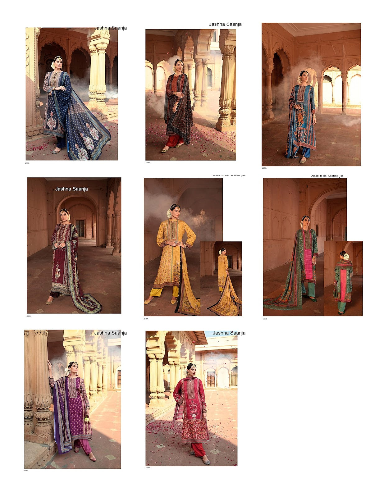 Jashna Saanja Viscose Muslin Pant Style Suits Exporter Ahmedabad